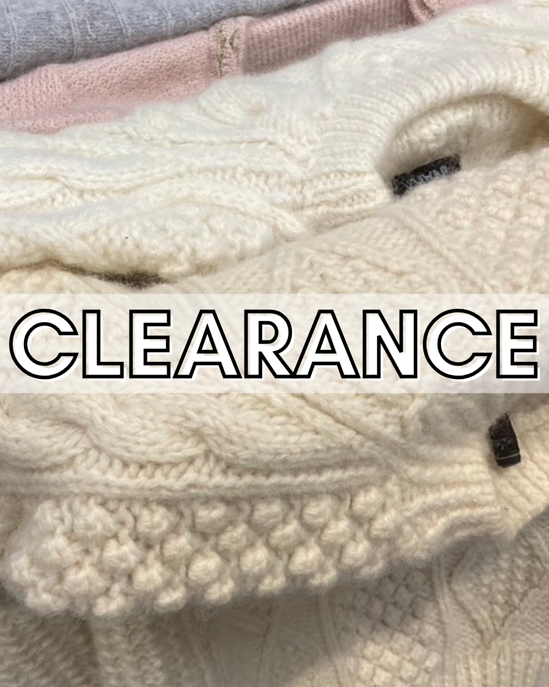 CLEARANCE Cable Knit Jumpers (Wholesale)