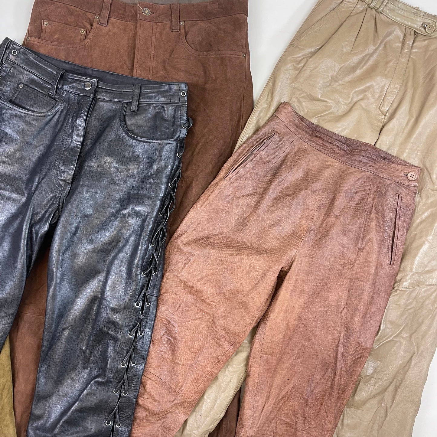 CLEARANCE Suede & Leather Trousers (Wholesale)