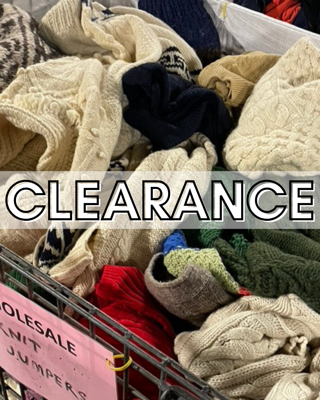 CLEARANCE Printed Knitted Jumpers (Wholesale)