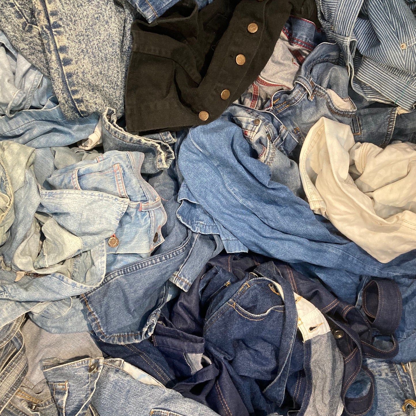 DENIM REWORK GRADE DUNGAREES