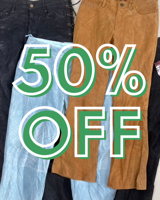 Suede & Leather Trousers (Wholesale)