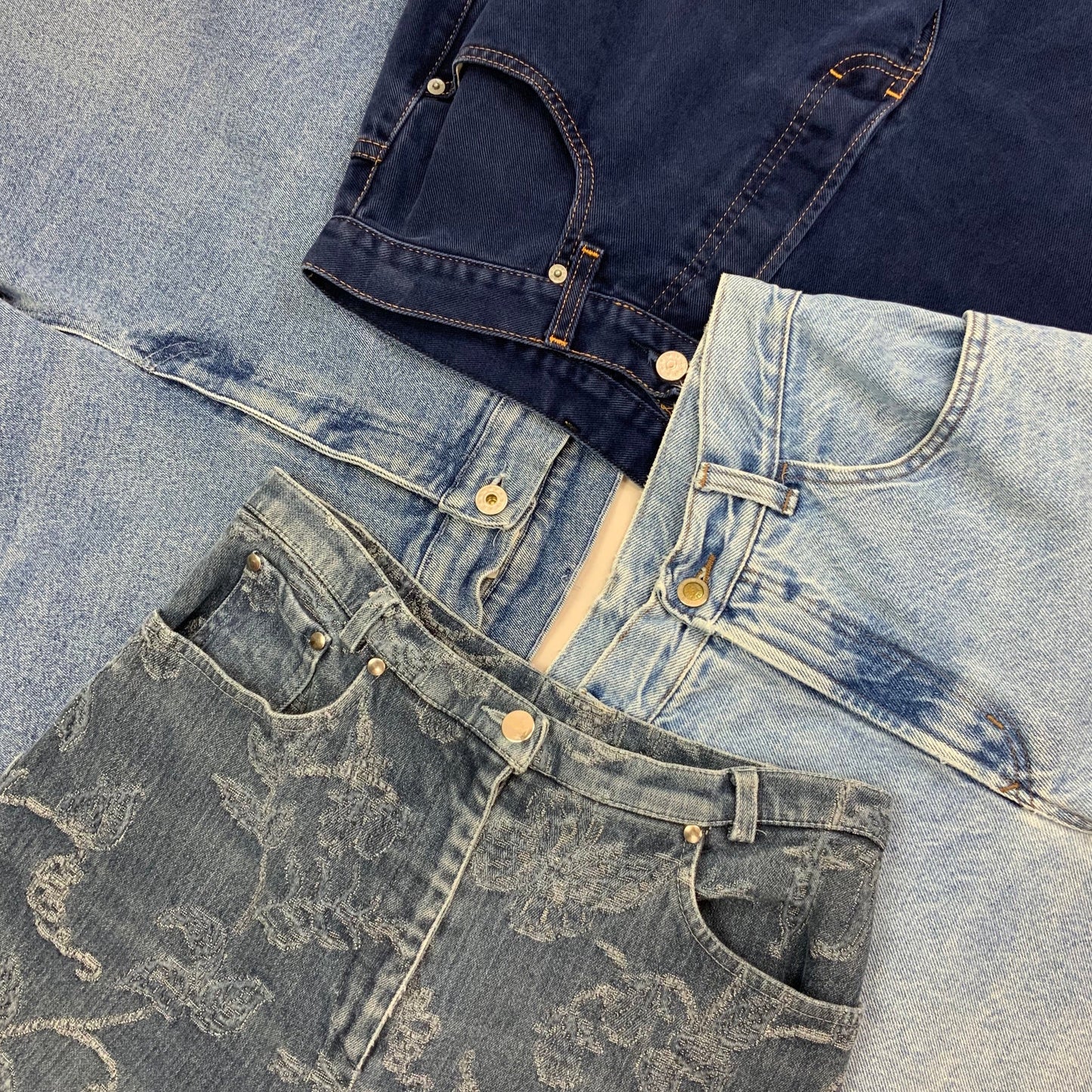 Denim High Waisted Jeans (Wholesale)