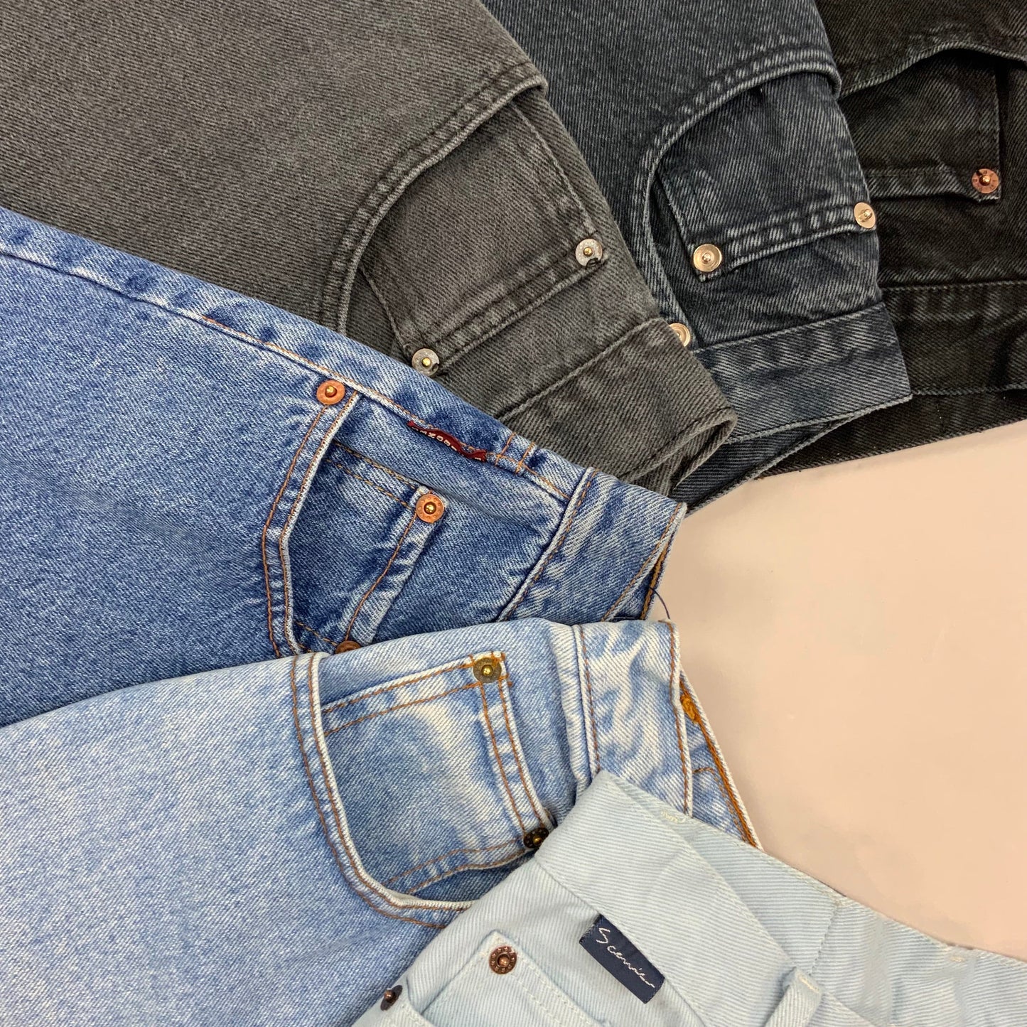 Denim High Waisted Jeans (Wholesale)