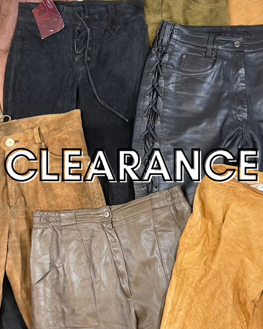 CLEARANCE Suede & Leather Trousers (Wholesale)